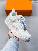 180 原版开发 全新爆款 Sneaker Lo 公司级路易威登板鞋面包鞋 新款 Lv Tyler X Louis Vuitton Trainer 圆头系带 魔