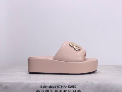 Balenciaga 巴黎世家 女士厚底增高凉拖鞋高奢新款休闲凉鞋 Xm0714Q657