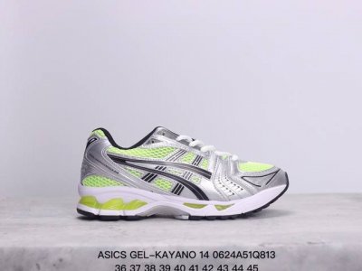 公司级asics 亚瑟士 透气网眼鞋面配合部分合成革材质 采用全新ahar+橡胶材质,更加耐磨日本专业跑鞋品牌 Asics 亚瑟士 Gel-Kayano 14