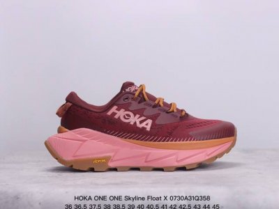hoka One One Skyline Float X 系列 网面透气 防滑轻便厚底跑步鞋天际线x男鞋户外缓震越野徒步鞋 缓冲性为各种阶段的跑者带来动感稳定的
