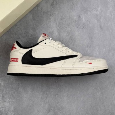 本地 核心私 Travis Scott X Fragment Design X Air Jordan 1 Low Og Sp Aj1 乔1 Supreme联名-