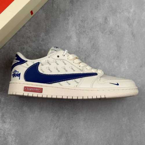 本地290 核心私 travis Scott X Fragment Design X Air Jordan 1 Low Og Sp Aj1 乔1 斯图西联名-海