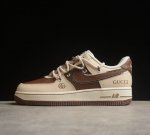 Nk Air Force 1'07 Low 古驰联名-棕咖抽绳 空军一号低帮休闲板鞋 Sj1198-400 原楦头原纸板 打造纯正空军版型#专注外贸渠道 全掌内