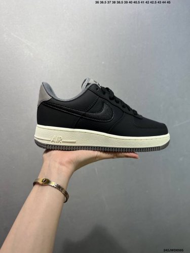 公司级Nike Air Force 1 Low 07 ”Dark Pewter“ 黑 原楦头原纸板 打造纯正低帮空军版型 专注外贸渠道 全掌内置蜂窝气垫 原盒配