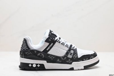 公司级全新Lv路易威登Louis Vuitton Trainer Sneaker Low休闲运动文化百搭板鞋 尺码:36-45 Id:Jkd129-Jjg