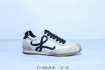 310 Loewe 罗意威 Ballet Runner 2.0 小牛皮 圆头系带低帮华夫系列 生活休闲运功跑鞋 货号 Llbr282X02-4868 32140
