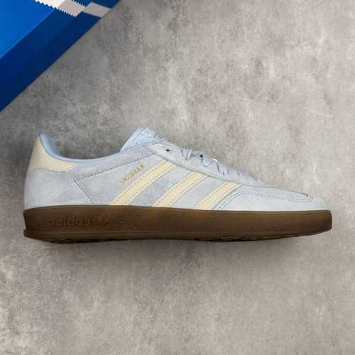 本地 核心私 阿迪达斯 Adidas Originals Gazelle Indoor 三叶草休闲防滑耐磨低帮板鞋 鞋头出色设计 塑就出众贴合感 稳固的后跟贴合