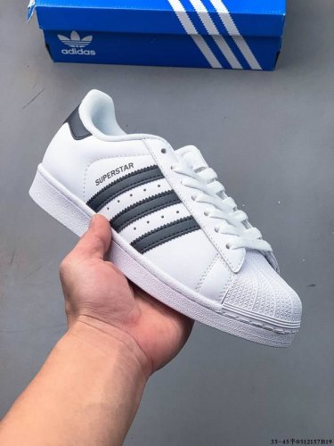 集图 公司级！阿迪达斯Adidas Superstar 贝壳头经典百搭休闲板鞋 0512157B19