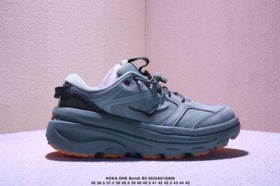 公司级Hoka One One Bondi B3 复古舒适防滑耐磨 低帮 山地户外跑步鞋 货号:1155351 尺码:36 36.5 37.5 38 38.5