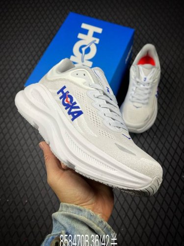 B 公司级Hoka One One Bondi 9 柔软舒适防滑耐磨 低帮 休闲跑步鞋 尺码:36 36.5 37.5 38 38.5 39 40 41 42