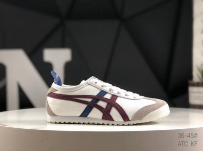 真标带半码Asics 亚瑟士 日产经典老牌-鬼塚虎 Onitsuka Tiger Mexico 66经典墨西哥系列复古经典百搭板鞋休闲运动鞋慢跑鞋 采用柔软牛皮