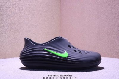 简介 耐克 Nike Reactx Rejuven8 沙滩鞋 柔软回弹耐磨透气凉拖鞋 25夏季新款轻便透气洞洞鞋外穿休闲运动鞋 Hv5060-002 采用质感柔
