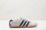 公司级Adida阿迪达斯Tokyo pack舒适百搭经典休闲运动鞋 此次为Tokyo系列带来三双全新配色 清爽蓝色绒面搭载白色皮革三条纹 增添了复古干净的印象