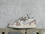 air Jordan Aj1 Low 低帮系列定制配色 553560-053 原厂内置气垫魔块 A模大底 头层小牛皮 鞋舌aj原厂专用牛津布+Aj专用反口珍珠布