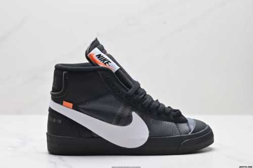 公司级Off-White X Nike Blazer Mid Grim Reaper 万圣节鞋扣 潮流 中帮 板鞋 货号:Aa3832-001 尺码:36 36