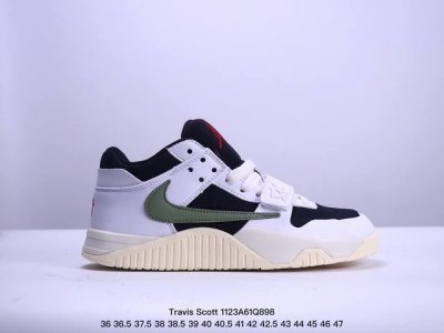 公司级travis Scott X Jordan Cut The Check Jumpman Jack Tr联名倒钩休闲板鞋 原楦原纸板开发 原盒原配 超高清洁