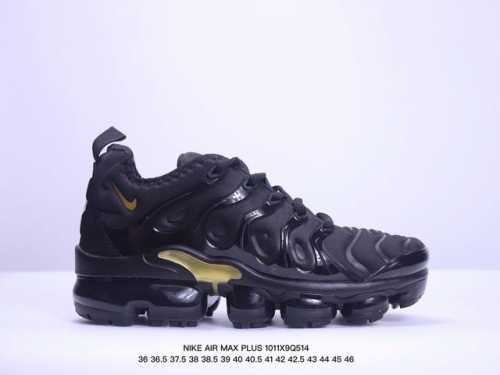Nike 耐克 男女子休闲鞋气垫缓震跑步鞋 Air Max Plus 运动鞋 造型超讨喜！鞋面以帆布和织物材质包裹，保证了轻薄透气，更适合夏季穿着。鞋侧 鱼骨