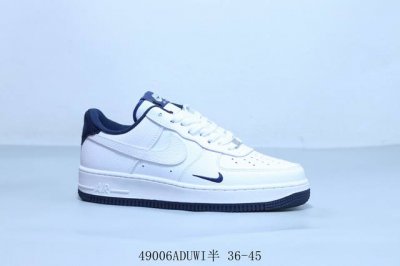 耐克 Nike Air Force 1 Af1耐克 低帮 空军一号休闲板鞋 白蓝 货号 Hm9483-001 49006Aduwi半 36-45