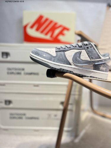 Nike Sb Dunk Low“斯图西联名” 周年高端定制 低帮休闲板鞋 定制鞋盒 超高清洁度 皮料切割干净无任何毛边 细节完美Xx2025 Aq766212