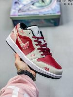 头层公司级真标带半码！ 耐克nike Air Jordan 1 Mid“ Aj1 乔1代 乔丹一代蛇年低帮系列经典复古文化休闲运动篮球鞋采用头层皮与牛剖革鞋面材