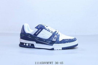 180 Lv路易威登Louis Vuitton Trainer Sneaker Low休闲运动文化百搭篮球鞋 111450Vmywt 36-45