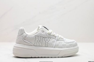 公司级Ss春季学院穿搭爆款Korea韩国限定，联乘Ny美国榄球洋基队 Mlb Chunky Liner New York Yankees学长鞋系列低帮老爹风轻量