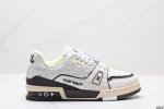 公司级全新Lv路易威登Louis Vuitton Trainer Sneaker Low休闲运动文化百搭板鞋 尺码:39-45 Id:Jkd129-Zjr