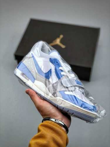 Air Jordan Legacy 312 Low Aj312 白蓝 头层 魔术贴三合一板鞋 Cd7069-141 尺码：36-46 半