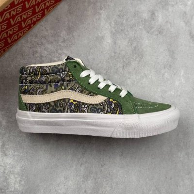 本地 核心私 Vans 万斯 Sk8-Mid Reissue 时尚百搭 耐磨防滑 高帮休闲运动板鞋 工艺：硫化1:1 重量1:1、真标、原钢印、材质标、鞋型标、