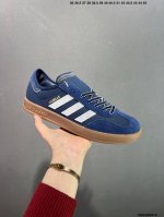 Clot X Adidas Originals Gazelle Low”Navy“羚羊内训系列低帮复古薄底德训风百搭休闲运动板鞋“联名藏蓝白串珠焦糖底”Ih37
