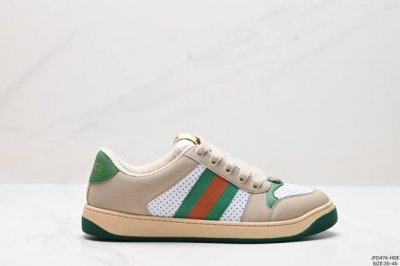公司级gucci Distressed Screener Sneaker 古驰小脏鞋系列 官方同步 绿盒版本 海淘代购指定专供经典原型复古百搭做旧小脏板鞋复古学
