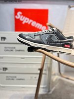 260 创意定制联名配色,经典美系街头品牌-至高无上Supreme X Nike By You Sb Dunk Low Retro Sp扣篮系列低帮休闲运动滑板