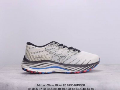 mizuno 美津浓 Wave Rider 26复古时尚休闲舒适减震运动跑步鞋 美津浓wave机械缓震 可以说是机械缓震跑鞋科技的翘楚有着非凡的适应性，有着充分