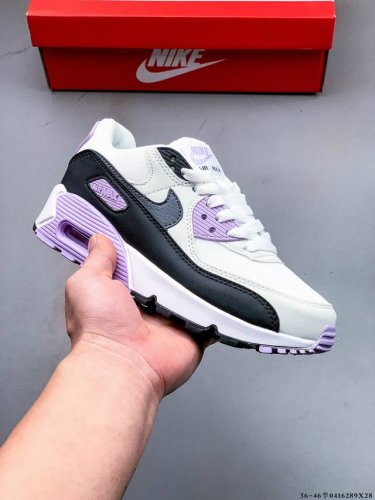 集图 公司级！耐克 Wmns Nike Air Max 90 Oreo 半掌气垫全皮复古运动休闲慢跑鞋 0416289X28