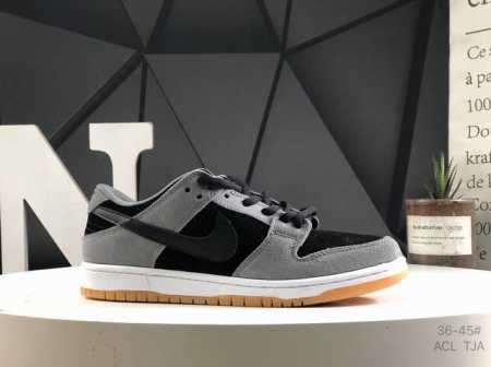 170 Nk Dunk Low 黑灰配色 低帮休闲板鞋 Hf3063 001 #鞋款采用简洁外观，结合优质材料与柔软衬垫，舒适耐穿。配色由煤黑、橡皮浅褐和淡象牙 - 点击图像关闭