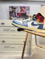 Union X Air Jordan Aj1 Retro High Nrg 联名四色拼接 原楦原纸板开发 原厂皮料 原厂拉帮工艺 采用电脑车 针距 边距完全同步