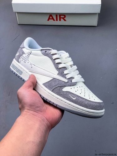 公司级头层 耐克Nike Air Jordan 1 Low Aj1乔1 低帮潮流缓运动休闲板鞋 Aj1 低帮拼接 完美版型真头层牛皮# 内置缓震气垫 原鞋开模