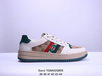 Gucci 轻奢单品鞋 广东品质原厂 高奢古驰gucci Screener Gg High-Top Sneaker休闲潮鞋系列意大利进口超软小牛皮+刺绣搭配 原