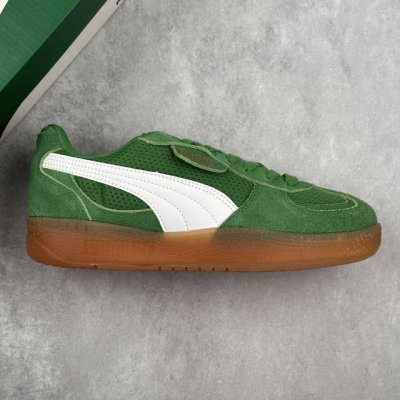本地210 核心私 Puma Palermo Moda Wns 彪马 防滑耐磨低帮经典休闲德训板鞋 孔眼底座和脚趾凸起由绒面革材料制成 支持侧踏时的踏步工作 脚