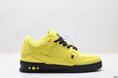 真标全新Lv路易威登Louis Vuitton Trainer Sneaker Low休闲运动文化百搭板鞋 尺码:40-45 Id:Jed355-Zzz