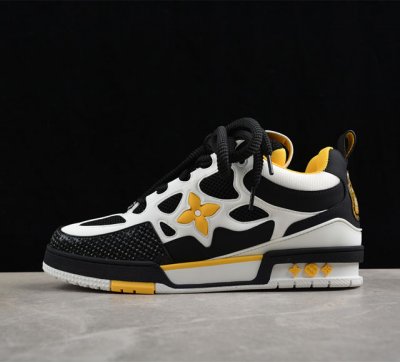 驴牌 2024Trainer LV系列Louis Vuitton Trainer 时装走秀新款 广东原产#黄色抽屉礼品鞋盒及全套代购包装说明书防尘布袋物件 #正