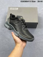 Ecco爱步 Biom Fjuel 头层牛皮 舒适 减震防滑耐磨轻便低帮 运动休闲鞋 货号:837514 01001 尺码:如图 D29380413
