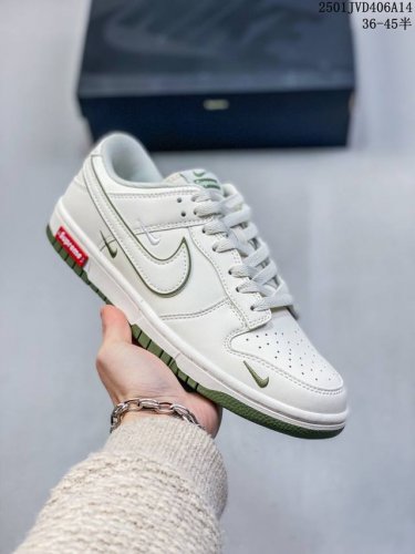 海外爆款限量发售！公司级 Nike Sb Dunk Low“Supreme联名 米灰小灰勾” 周年高端定制 低帮休闲板鞋 定制鞋盒 大厂纯原品质出货 超高清洁度
