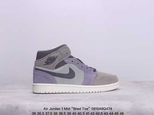air Jordan 1 Mid “Bred Toe” Aj1 中帮 黑红脚趾 这款中帮黑红脚趾融合了两大超经典配色，Bred 黑红和 Black Toe 黑脚
