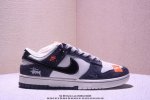 Nk Sb Dunk Low 北面联名-灰猪八藏蓝勾 周年高端定制 低帮休闲板鞋 #定制鞋盒 大厂纯原品质出货 超高清洁度 皮料切割干净无任何毛边 细节完美 货