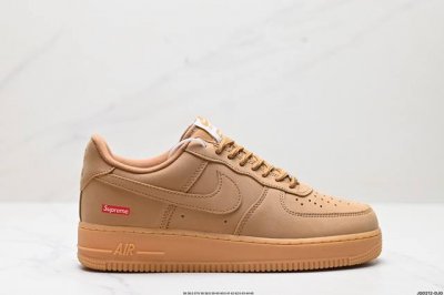 公司级supreme X Nike Air Force 1 Low Flax小麦 官方同步 原装级别 原楦头原纸板 打造纯正空军版型#专注外贸渠道 全掌内置蜂窝