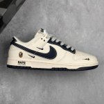 本地 核心私 Nk Sb Dunk Low Bape联名 海军蓝双小勾 周年高端定制 低帮休闲板鞋 #定制鞋盒 大厂纯原品质出货 超高清洁度 皮料切割干净无任何