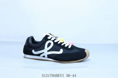 loewe 罗意威 Ballet Runner 2.0 小牛皮 圆头系带低帮华夫系列 生活休闲运功跑鞋 512170Adeyi 36-44