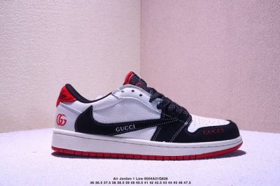 travis Scott X Fragment Design X Air Jordan 1 Low Og Sp Aj1 乔1 低帮文化休闲板鞋 Xy2688-1