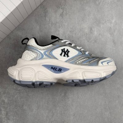 本地 核心私 New York Yankees X Mlb Winner Chunky 优胜者系列低帮厚底复古老爹风休闲运动慢跑鞋 #男女鞋真标半码制#原楦原纸
